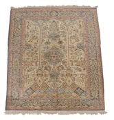 A Qum carpet , approximately 259 x 168cm  A Qum carpet  ,  approximately 259 x 168cm view on