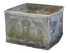 A lead garden planter in late 17th century style, early 20th century  A lead garden planter in