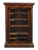 A William IV rosewood bookcase, circa 1835  A William IV rosewood bookcase, circa 1835  , moulded