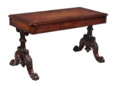 A William IV mahogany library table circa 1835  A William IV mahogany library table   circa 1835,