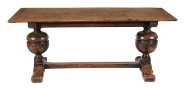An oak refectory table in 16th century style  An oak refectory table in 16th century style  , with
