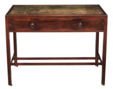 A George IV mahogany and rosewood crossbanded clerk`s desk, circa 1825  A George IV mahogany and