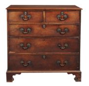 A George III mahogany chest of drawers circa 1760  A George III mahogany chest of drawers   circa
