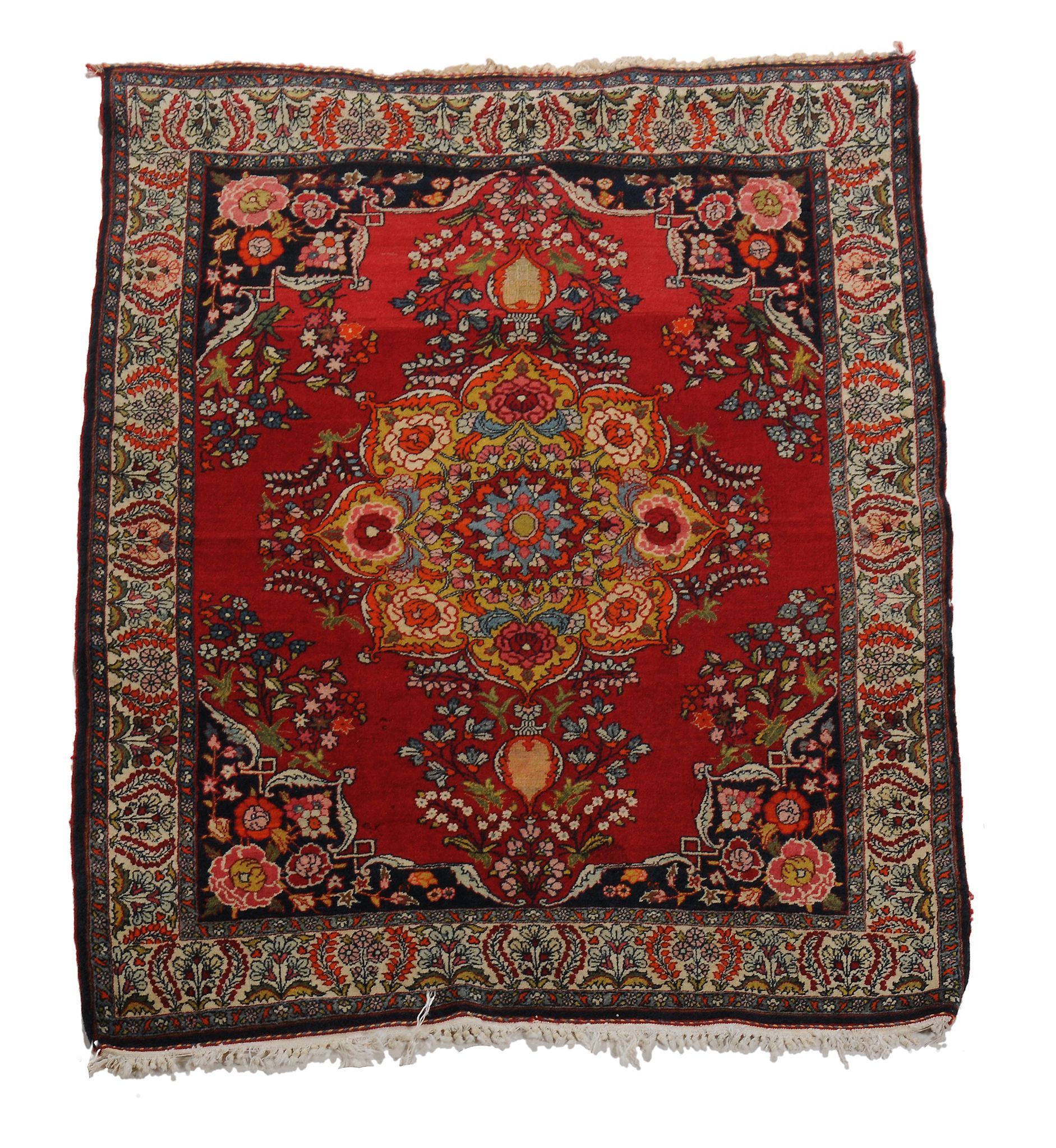 A Kashan rug, approximately 162 x 114cm  A Kashan rug,   approximately 162 x 114cm view on