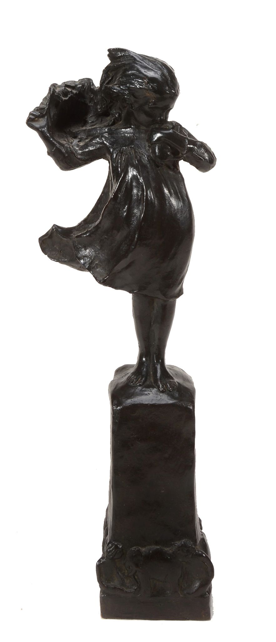 Reuben Sheppard , a bronze figure of a young girl  Reuben Sheppard (exh. 1894-1914), a bronze figure