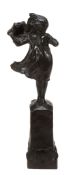 Reuben Sheppard , a bronze figure of a young girl  Reuben Sheppard (exh. 1894-1914), a bronze figure