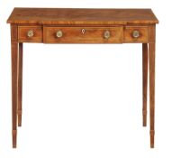 A George III mahogany breakfront side table  A George III mahogany breakfront side table  , circa