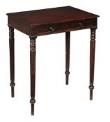 A William IV mahogany occasional table of rectangular form, circa 1830  A William IV mahogany