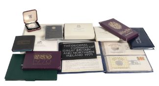 Modern commemorative issues and proof sets from The Royal Mint and Franklin...  Modern commemorative