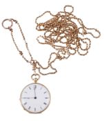 Le Roy & Fils, an 18 carat gold fob watch, ref  Le Roy  &  Fils, an 18 carat gold fob watch,