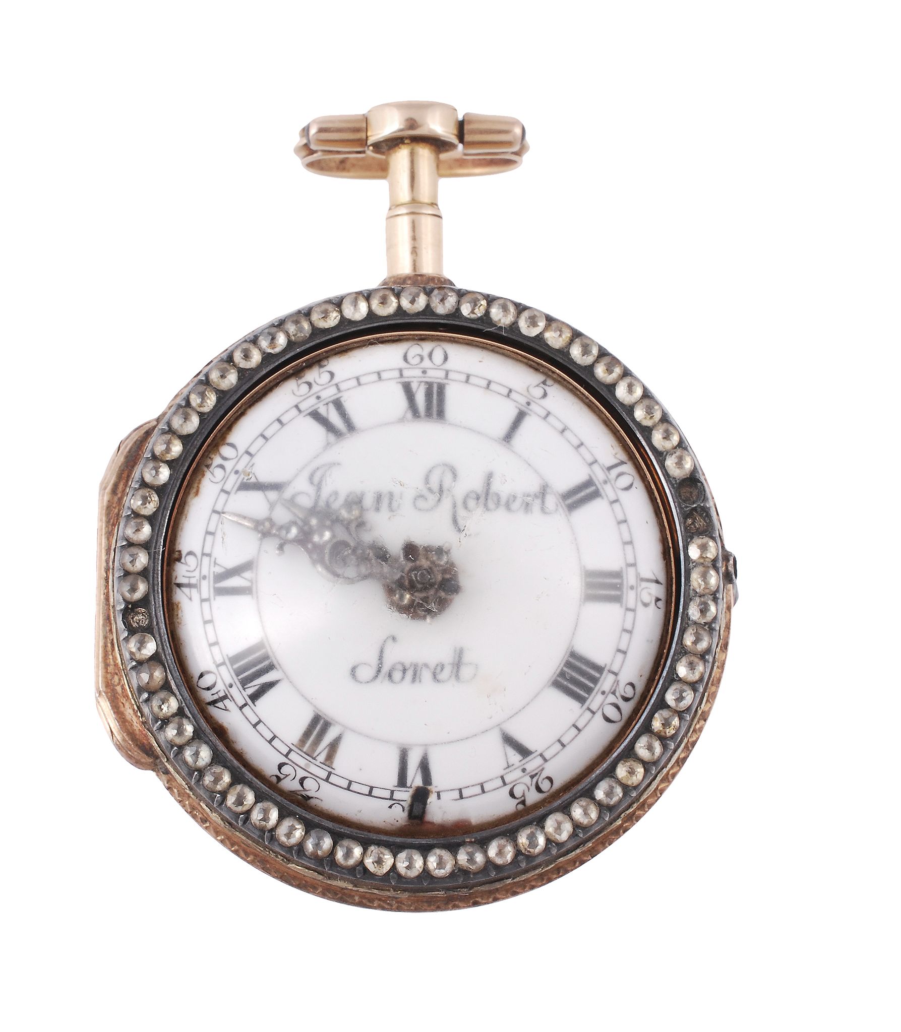 Jean Robert, a gilt metal pair cased pocket watch, circa 1875  Jean Robert, a gilt metal pair