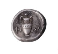 Ancient Greece, Boeotia, Thebes, silver Stater 5th/4th century BC  Ancient Greece, Boeotia,