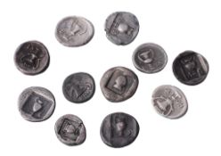 Ancient Greece, Boeotia, Thebes, 4th century BC, silver Hemidrachms  Ancient Greece, Boeotia,