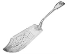 A late William IV fiddle, reed and shell pattern fish slice by Joseph &... A late William IV fiddle,