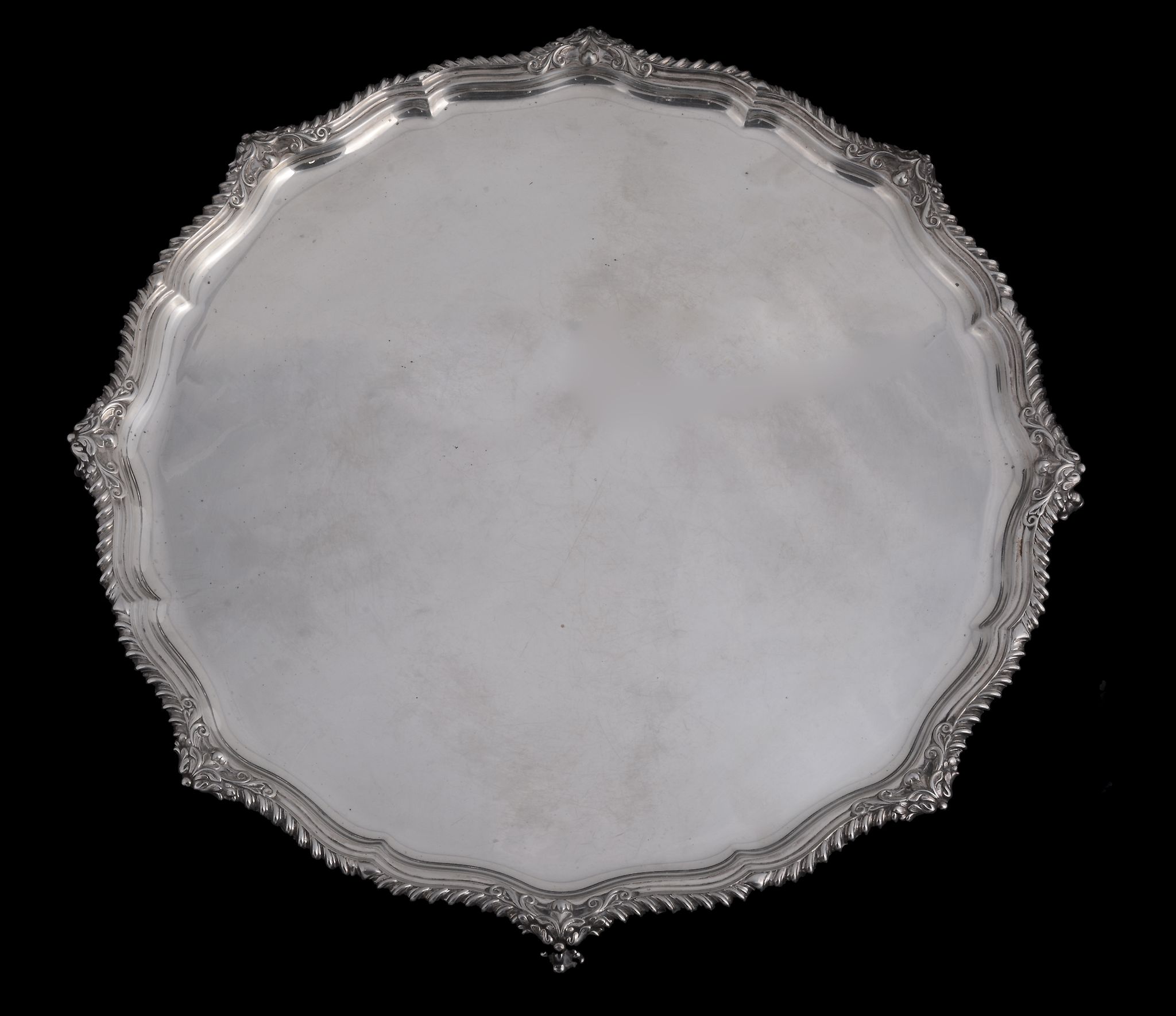 An Edwardian shaped circular salver by James Dixon & Son, Sheffield 1904 An Edwardian shaped