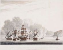 John Clark (fl. 1775-1825) - A pair of views of the capture of H.M. Sloop El Vincego in May, 1808,