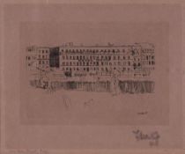 Walter Richard Sickert (1860-1942) - Dieppe, the old Hotel Royal, Photogravure, on wove paper