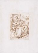 Stefano Mulinari (c 1741-1790) - Two plates after drawings by Guercino, From `Disegni originali dÃ¬