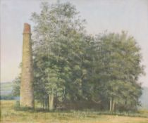 Peter Archer (Contemporary) - Chimney and trees Oil on canvas Signed and dated ` 90 lower left 52 x