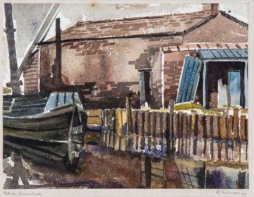 Robert Sinclair Thomson (1915-1983) - Broadheath, Manchester Watercolour, on wove paper Signed and