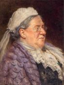 Arthur Charles Shorthouse (1870-1953) - Portraits of elderly ladies, bust-length, A pair,