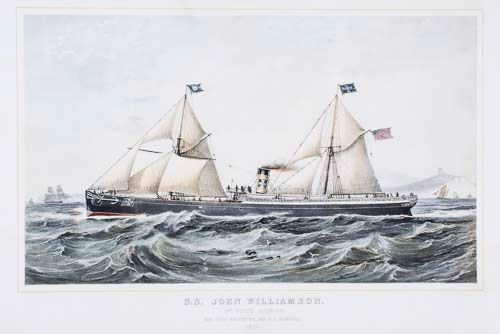 English School (19th century) - S.S. John Williamson of South Shields, 804 tons register, 130 h.p.