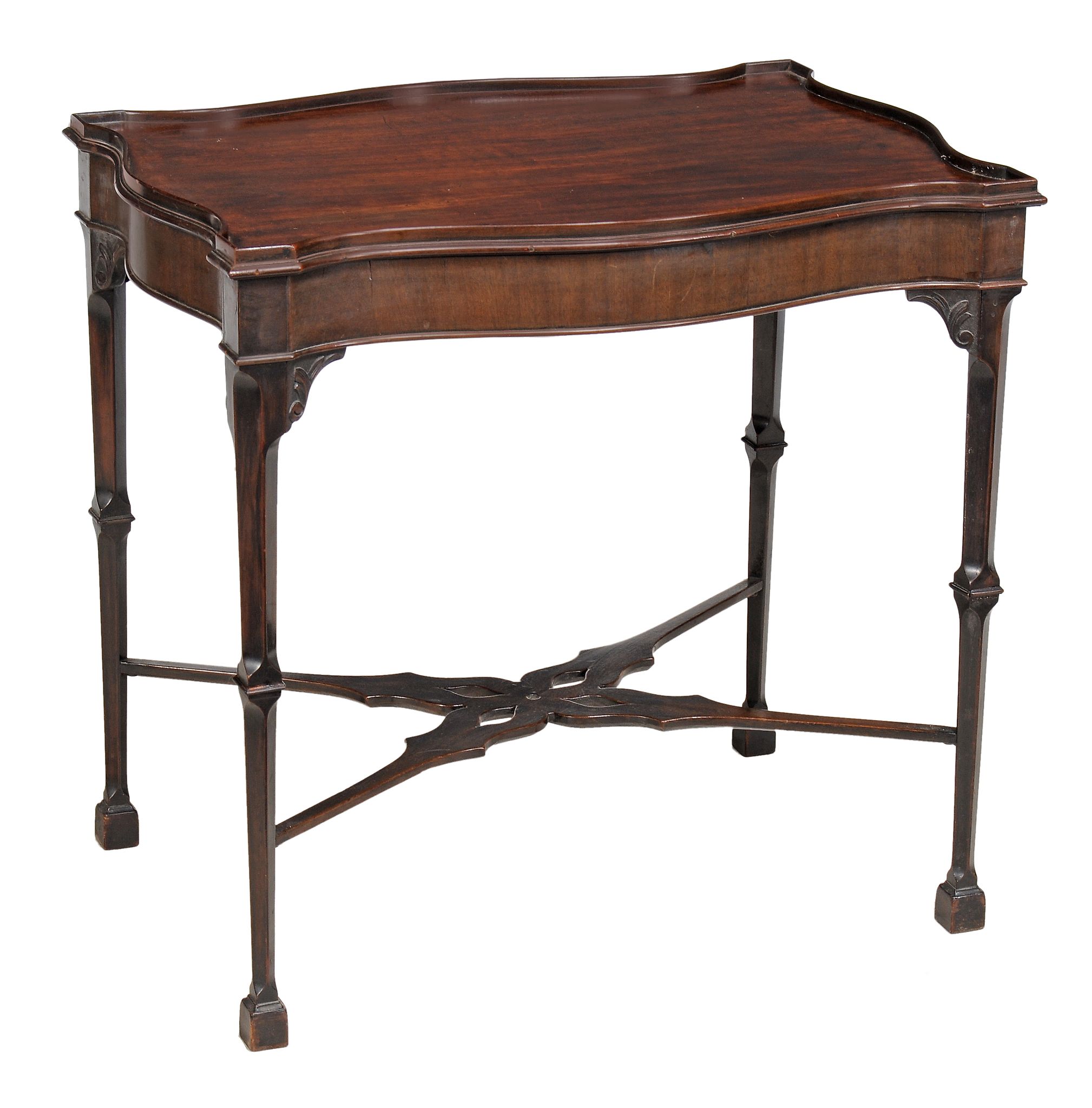 A mahogany silver table in George III style A mahogany silver table in George III style, late 19th/