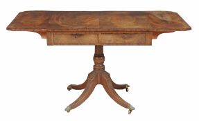 A Regency mahogany sofa table, circa 1815 A Regency mahogany sofa table, circa 1815, the