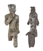 Two ancient Egyptian bronze figures, Late Dynastic Period, circa 600 B.C Two ancient Egyptian