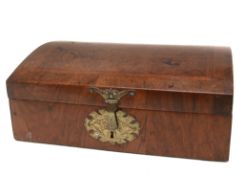 A George III walnut and crossbanded box, possibly a lace box, circa 1770 A George III walnut and