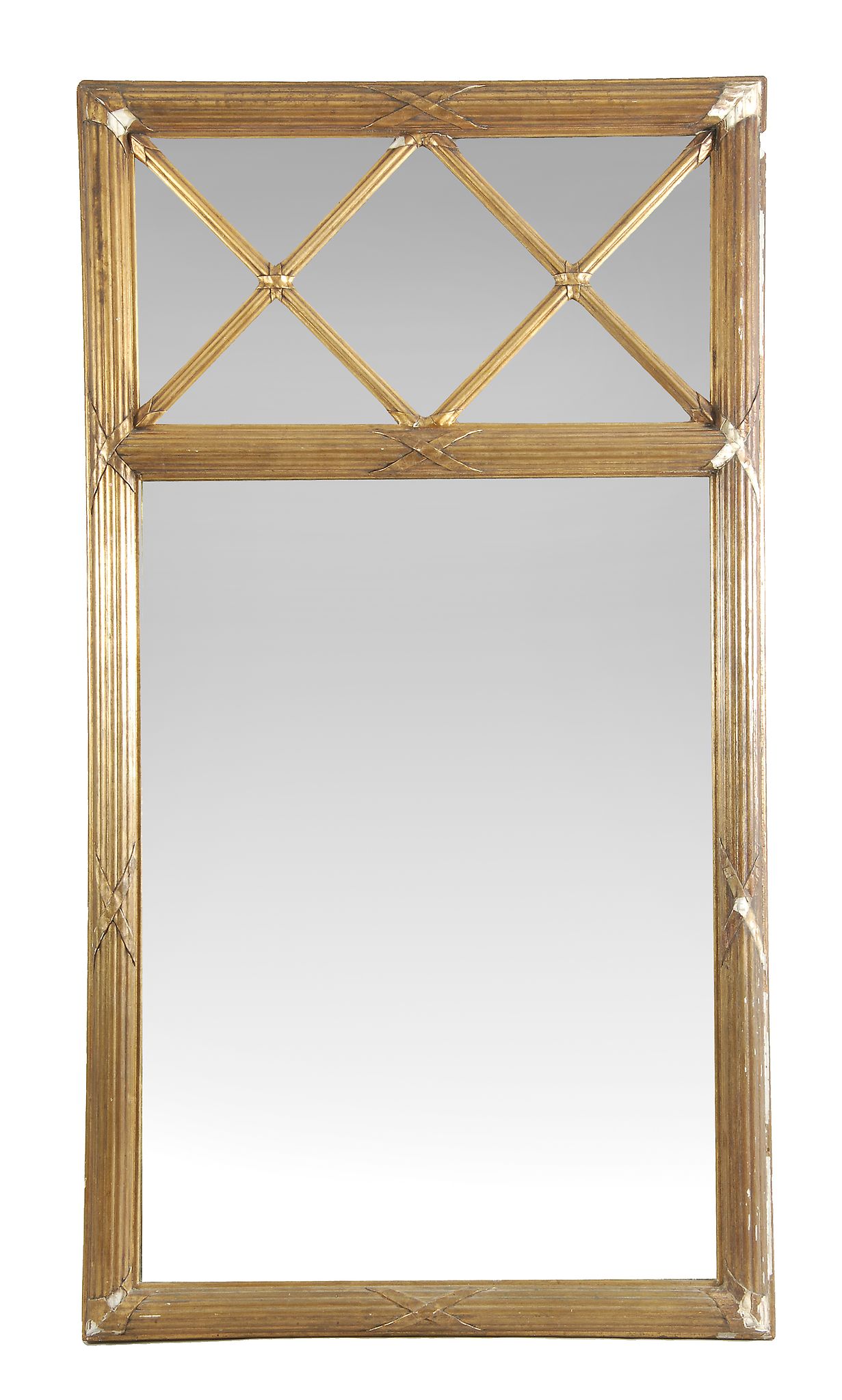 A giltwood and composition wall mirror, circa 1825, possibly Danish or Swedish A giltwood and