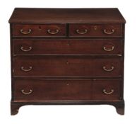 A George III mahogany chest of drawers, circa 1800 A George III mahogany chest of drawers, circa
