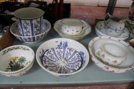 A Selection of assorted English porcelain part wash sets. There is no condition report available