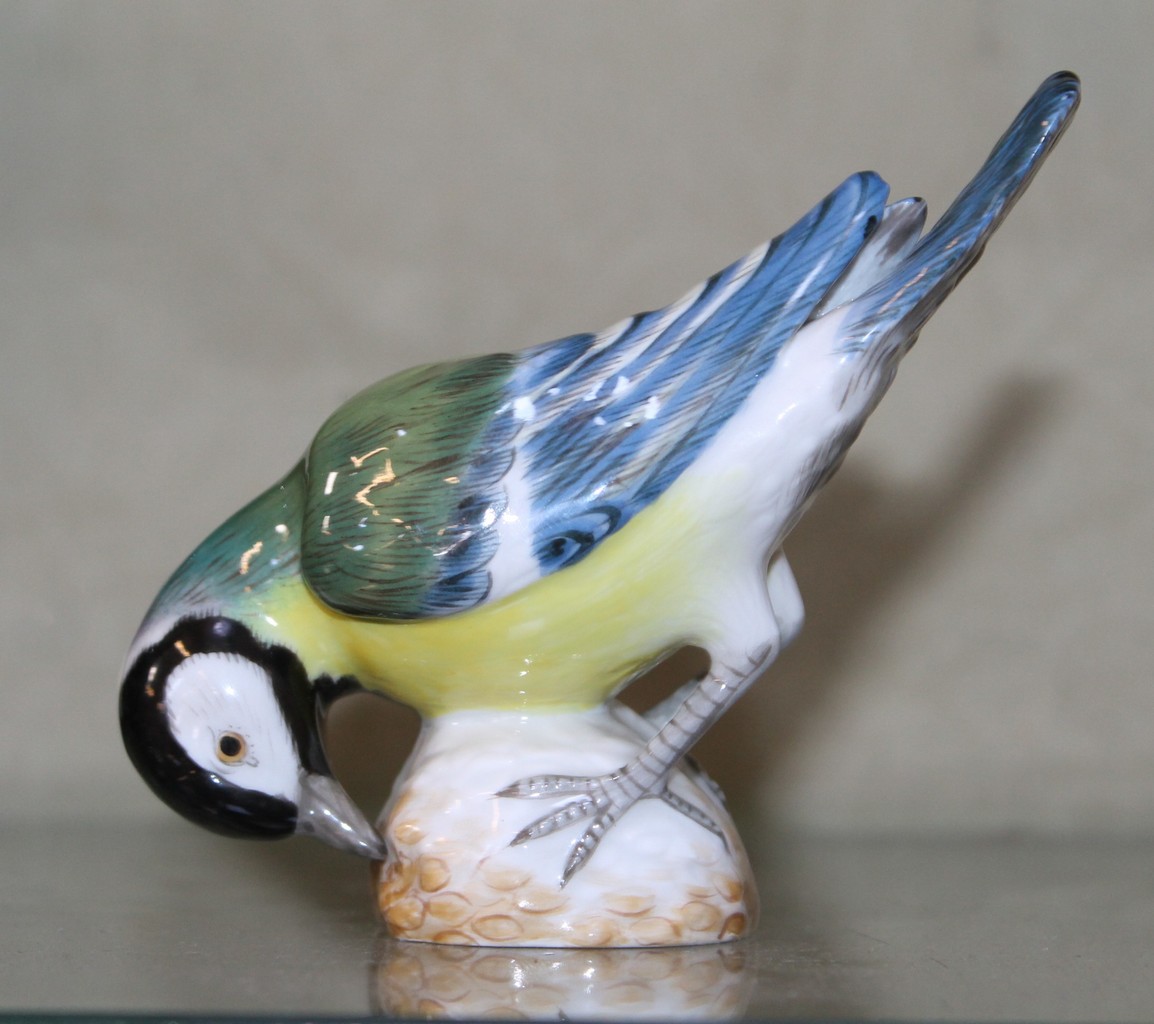 A Meissen figure of a Great Tit