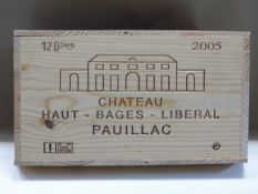 Chateau Haut Bages Liberal 2005Pauillac12 bts OWC