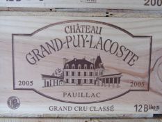 Chateau Grand Puy Lacoste 2005Pauillac12 bts OWC