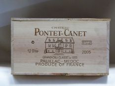 Chateau Pontet Canet 2005Pauillac12 bts OWC