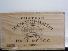 Chateau Sociando Mallet 2005Medoc12 bts OWC