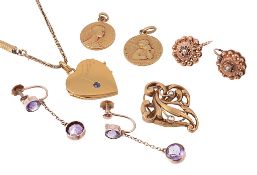 A collection of small jewellery items, to include  A collection of small jewellery items,   to