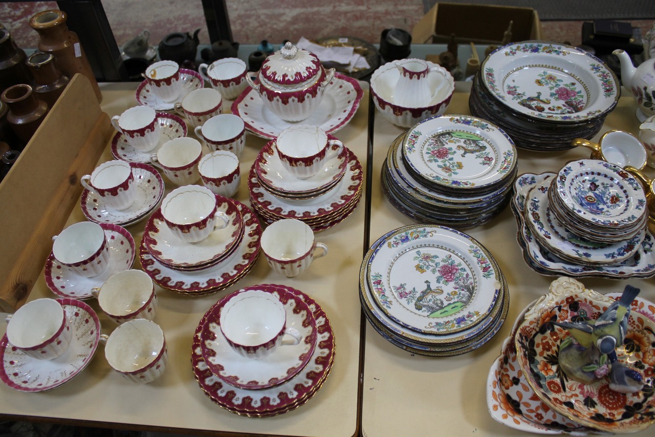 A quantity of mixed ceramics, to include an early 20th century Meissen double-lipped sauceboat, a - Image 4 of 4