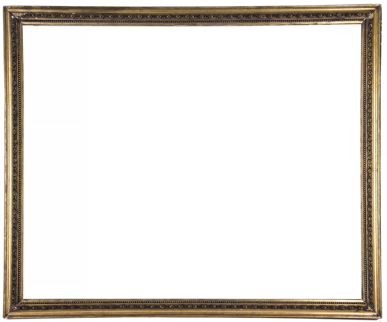 Assortment of five modern gilt wood frames, in period style, in varying rebate sizes A condition