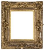 Three gilt composition frames overall dimensions: 27 x 31 in. 68.6 x 78.7 cm, rebate size: 14 3/4