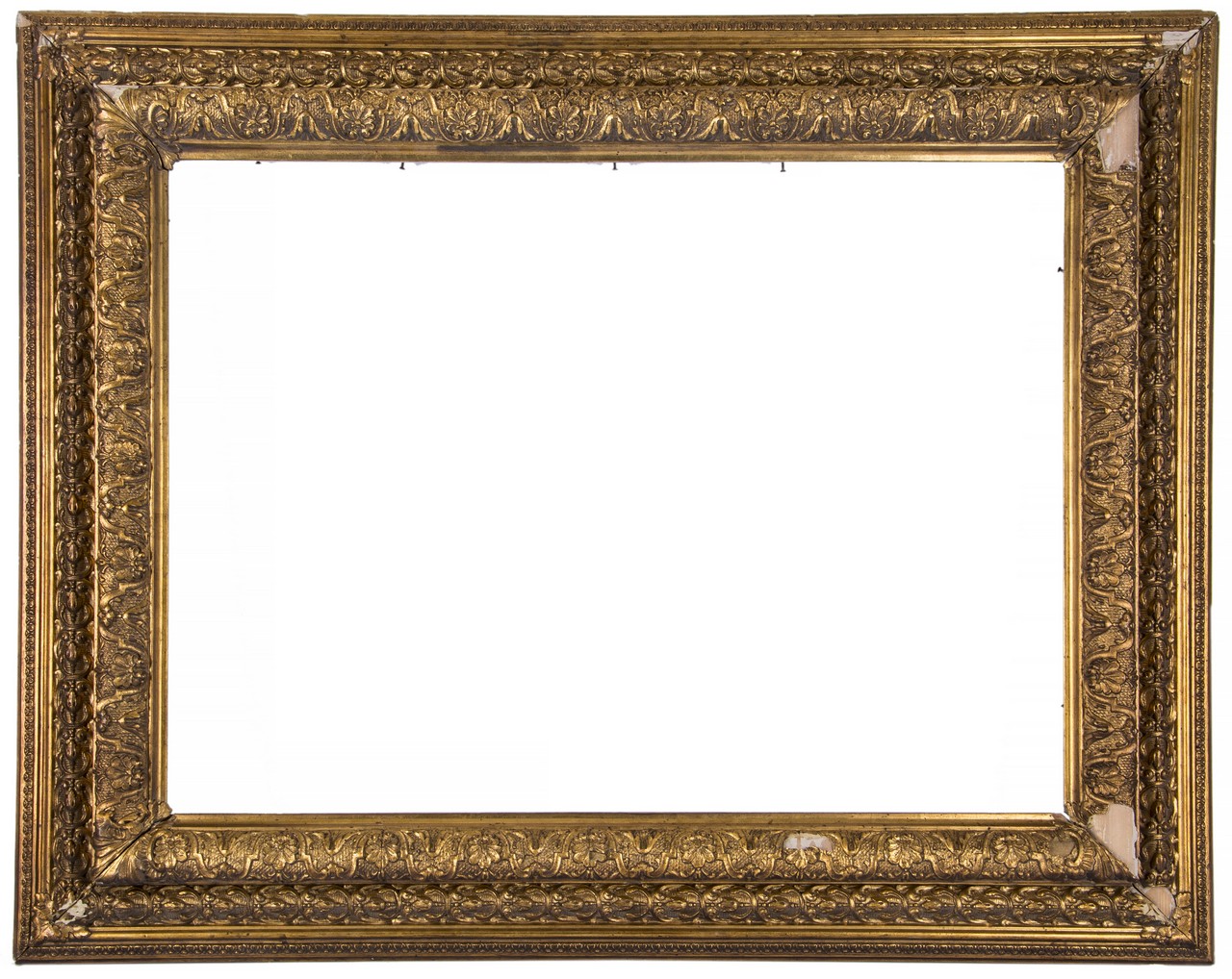 Three gilt composition frames overall dimensions: 27 x 31 in. 68.6 x 78.7 cm, rebate size: 14 3/4 - Image 4 of 5