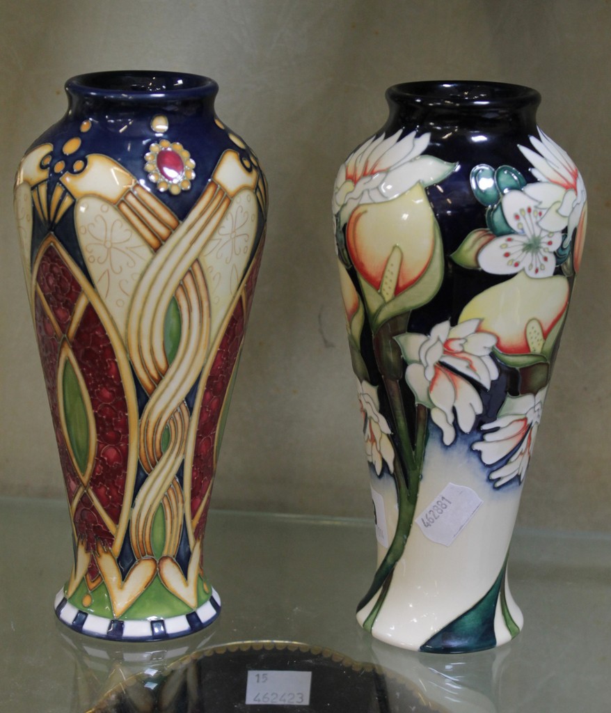 A modern Moorcroft commemorative vase, `A Royal Wedding`, to commemorate the wedding of Prince