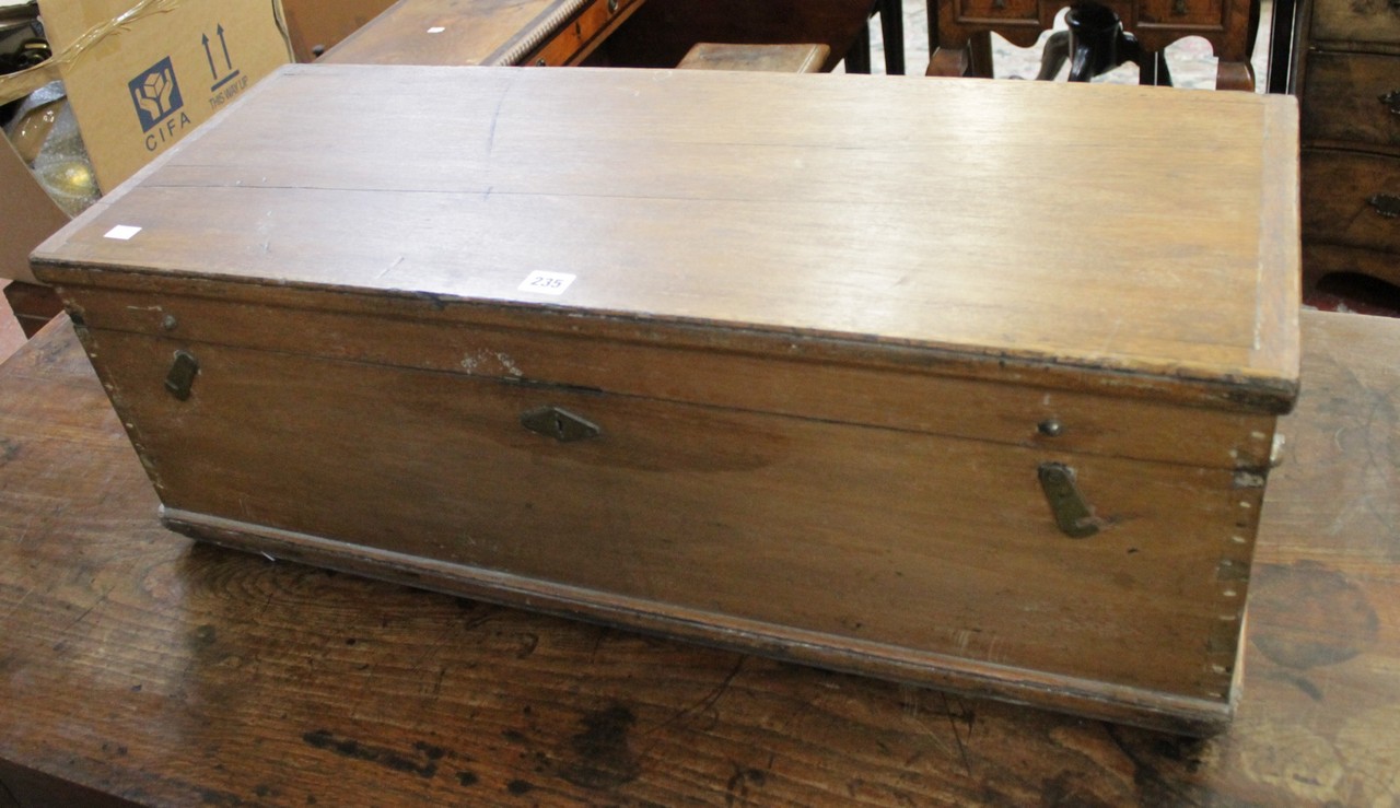 A mahogany tool box There is no condition report available on this lot. Best Bid