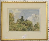 Philip Wilson Steer, OM (1860-1942) A garden near Painswick, Glos. Watercolour Signed and dated 1915