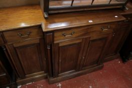 A modern mahogany breakfront side cabinet, made by Allan Solley, Marlborough 158cm wide There is