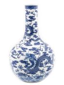A blue and white ?Five Dragons? vase, Jiaqing seal mark and possibly of the period (AD 1796-1820),