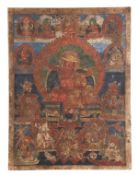 A thangka of Dorje Shugden, the Great King of Mind, early 20th century, emanation of the Buddha