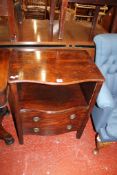 A George III mahogany commode and another damaged. Best Bid